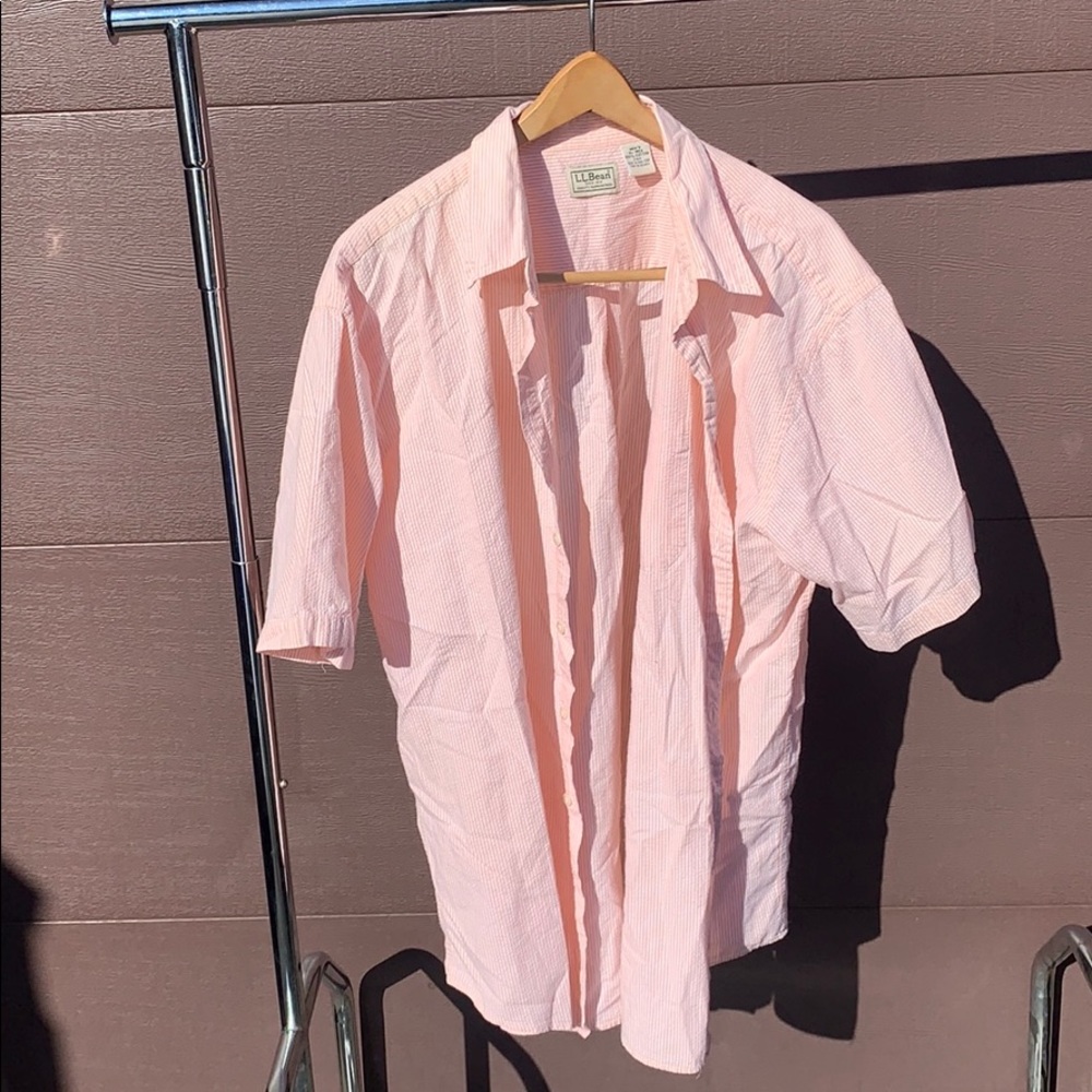 Men’s XL Reg Cotton LL Bean Button Down Shirt
